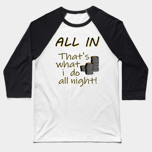 Poker - All in Baseball T-Shirt